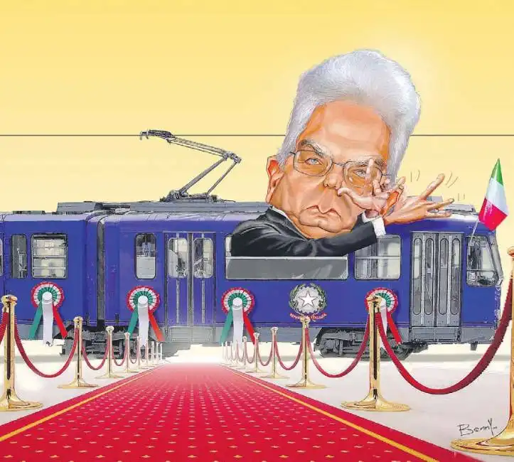 il tram blu di mattarella