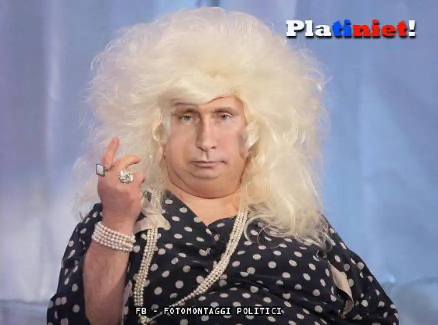 putin come platinette