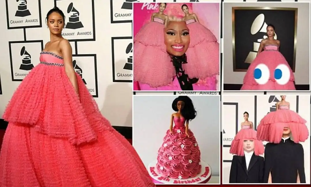 rihanna vestito cupcake