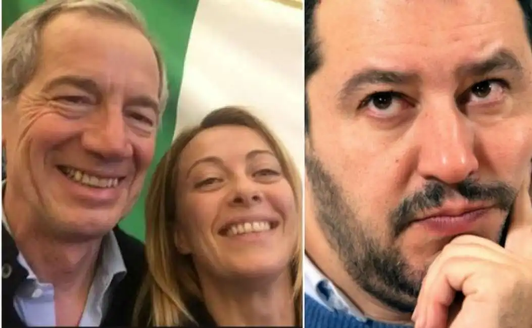 meloni salvini bertolaso