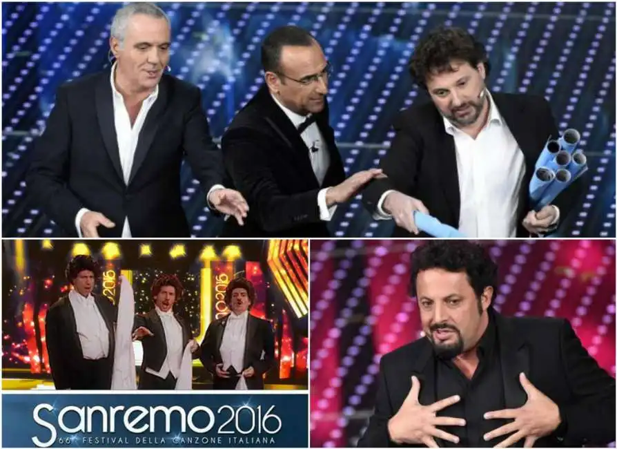 panariello pieraccioni brignano comici sanremo