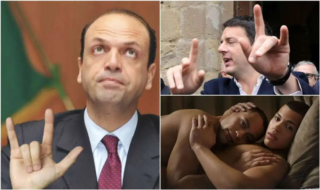 renzi alfano tradimento gay