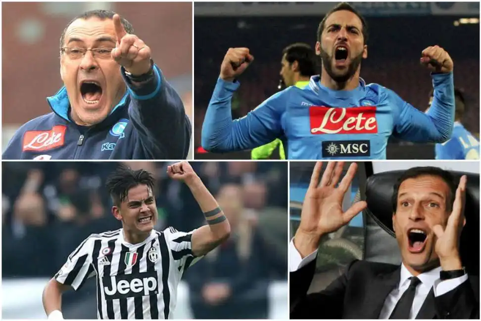 sarri higuain dybala allegri napoli juventus