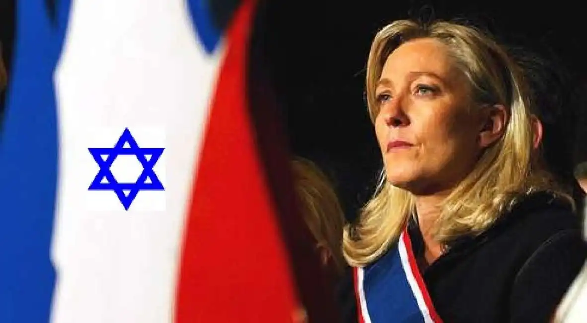 marine le pen israele ebrei di francia