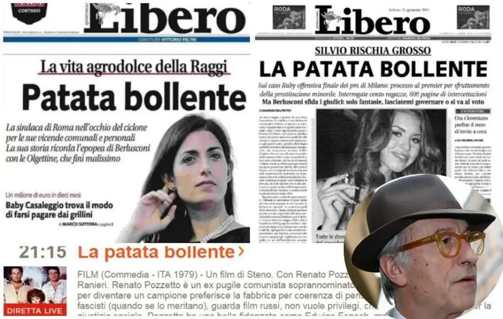 patata libero feltri bollente raggi berlusconi