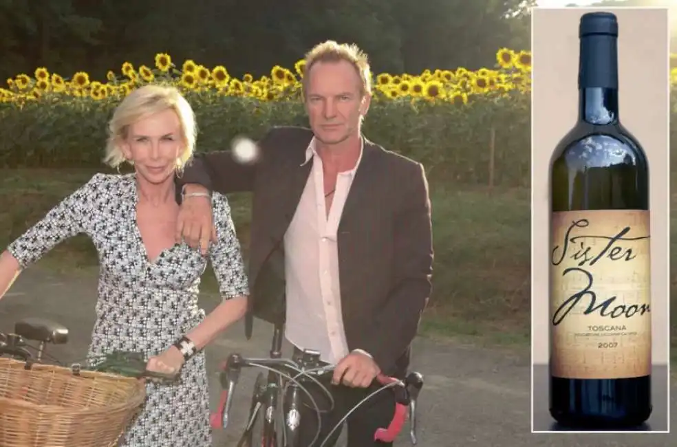 sting e la produzione di vino in toscana