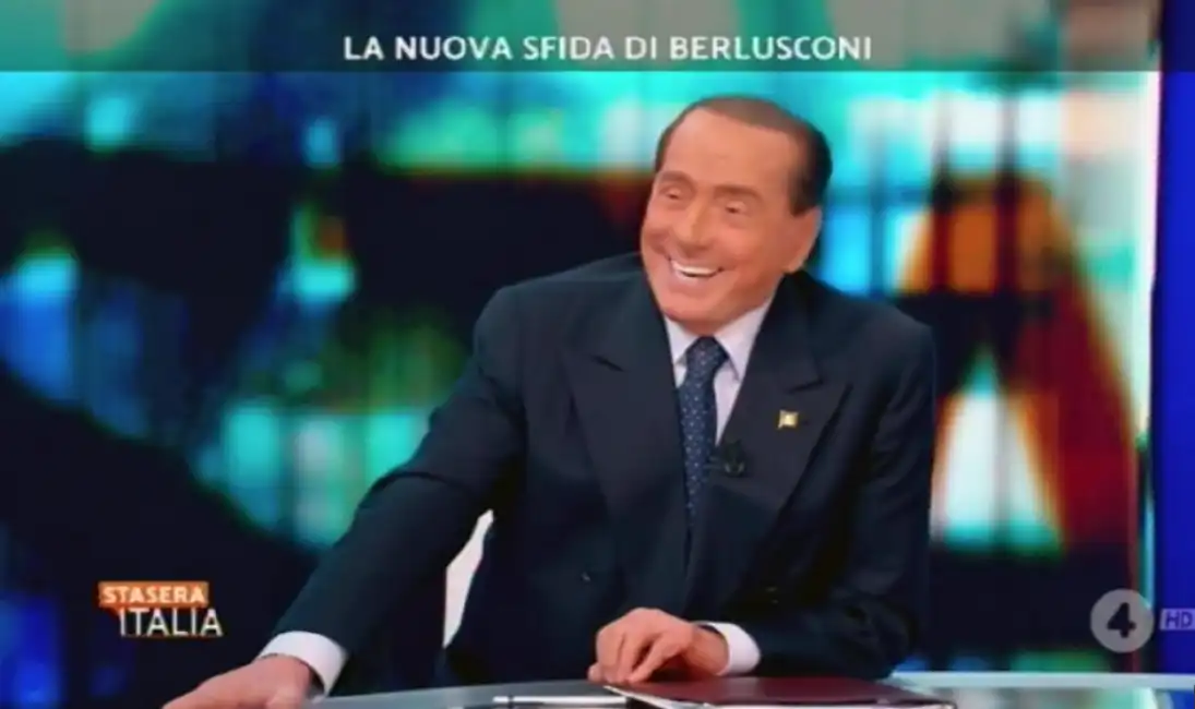 berlusconi stasera italia