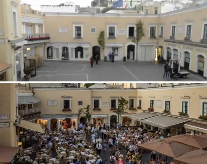 capri piazzetta estate inverno