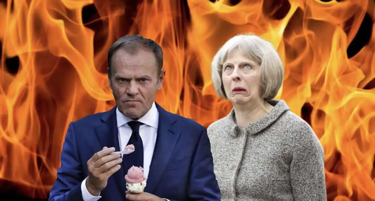 donald tusk theresa may