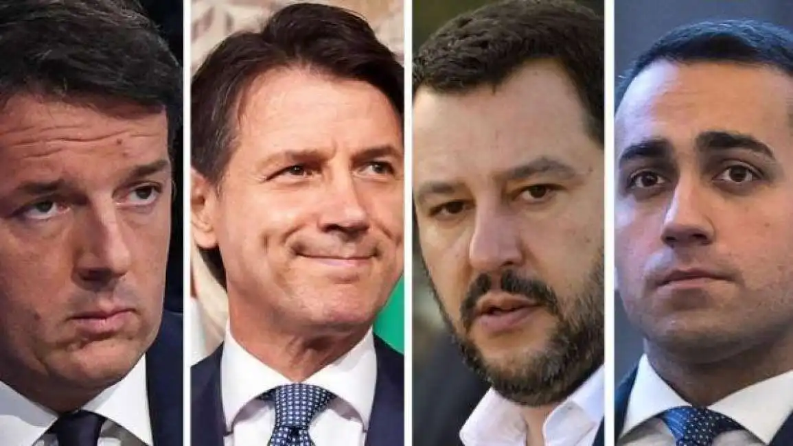 conte di maio salvini renzi