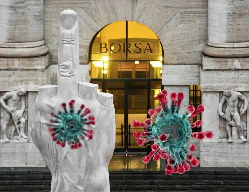 coronavirus borsa milano piazza affari