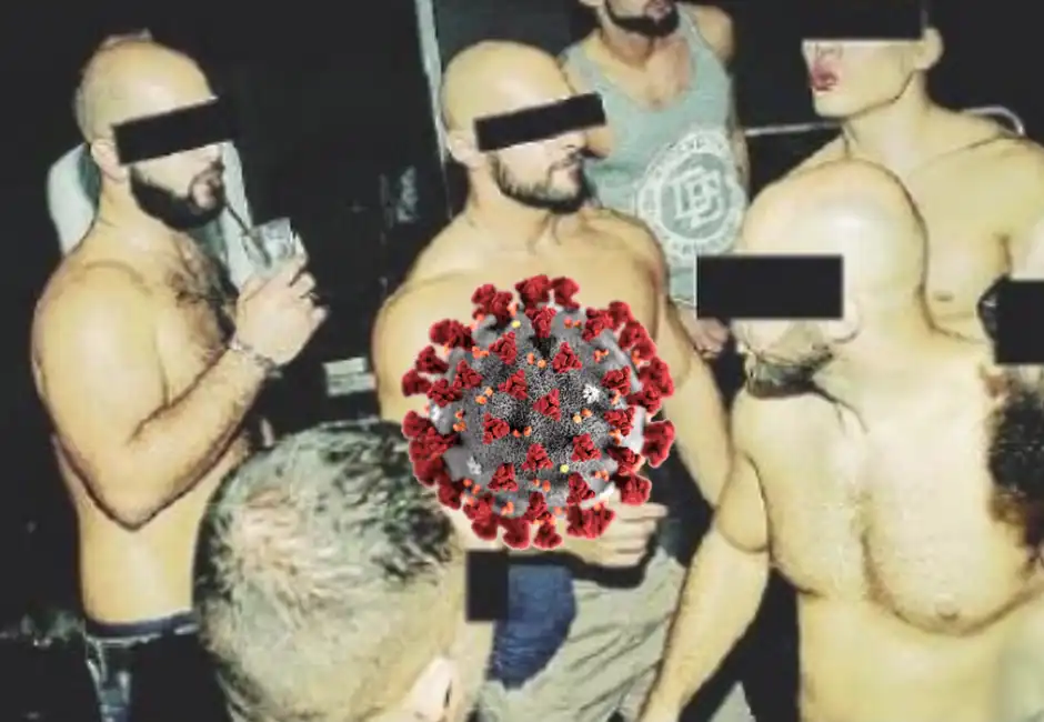 coronavirus gay party