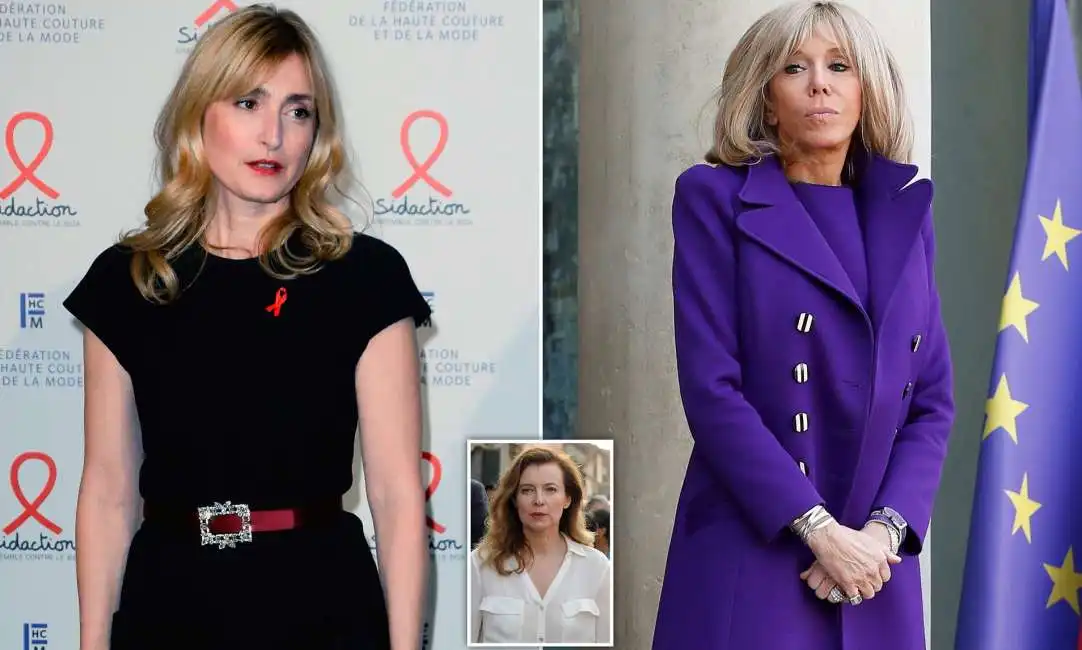 julie gayet brigitte macron valerie trierweiler