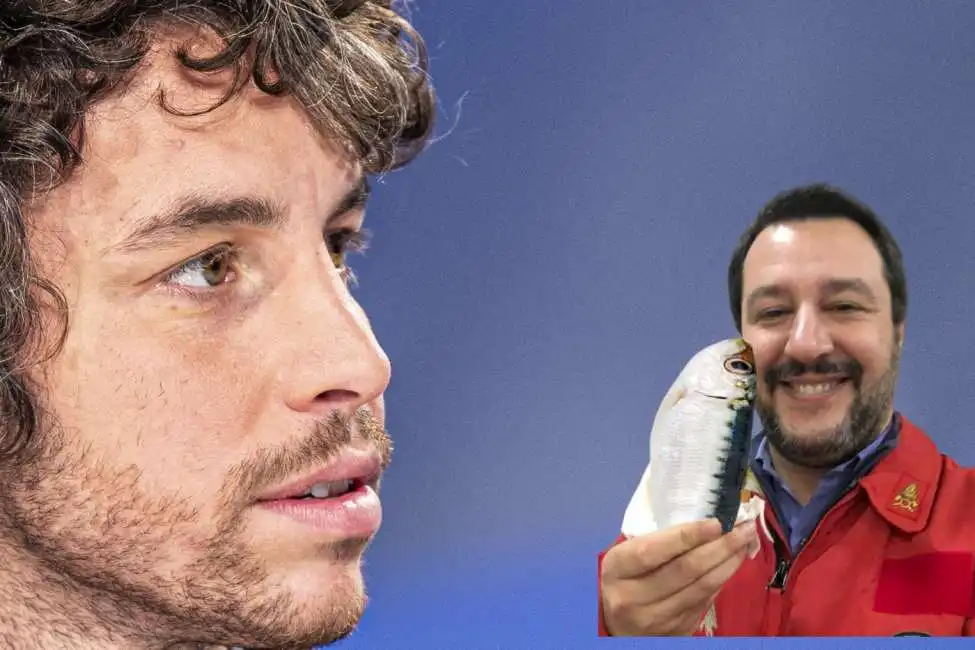 mattia santori matteo salvini sardina sardine