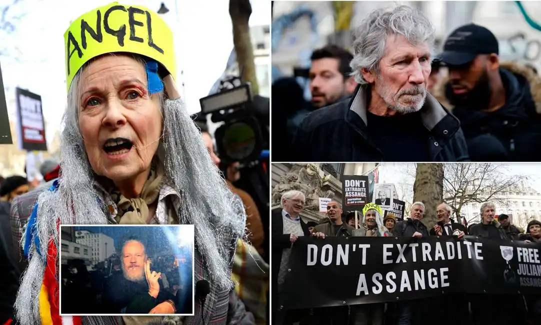 vivienne westwood roger waters julian assange