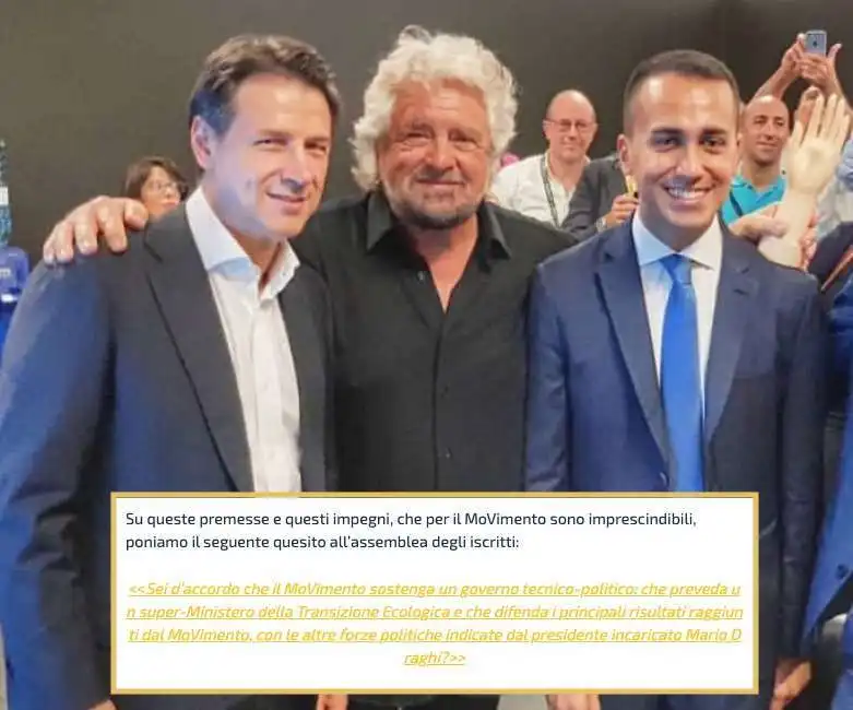 beppe grillo giuseppe conte luigi di maio 