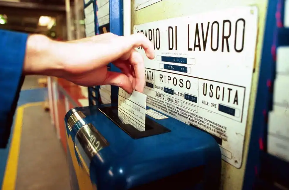 cartellino orario di lavoro