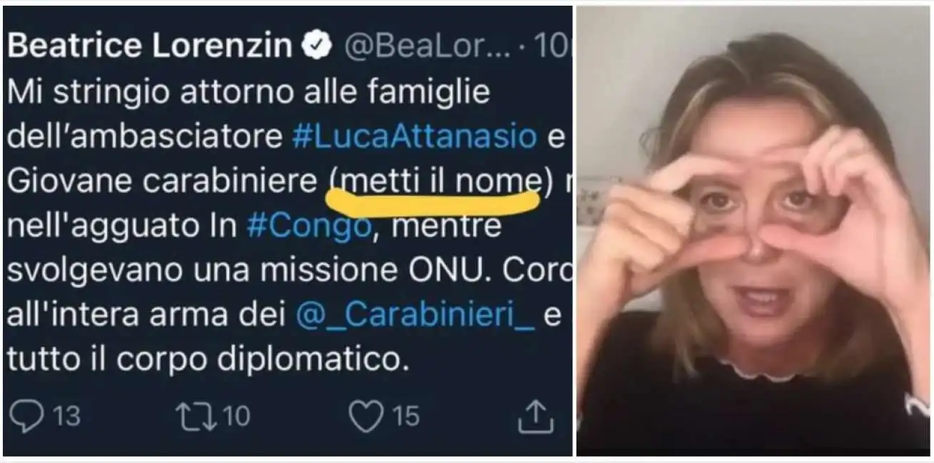 foto tweet lorenzin