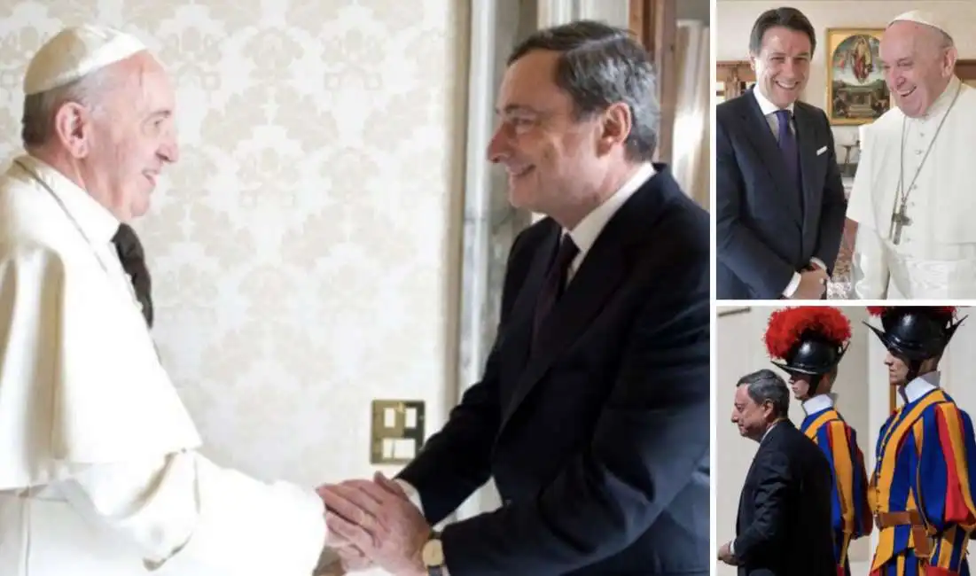 mario draghi bergoglio ratzinger 