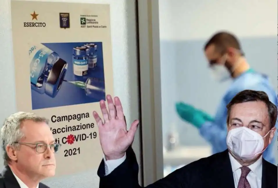 mario draghi carlo bonomi vaccini