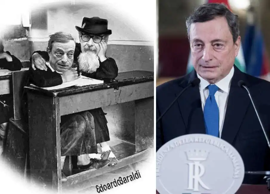 mario draghi dago 