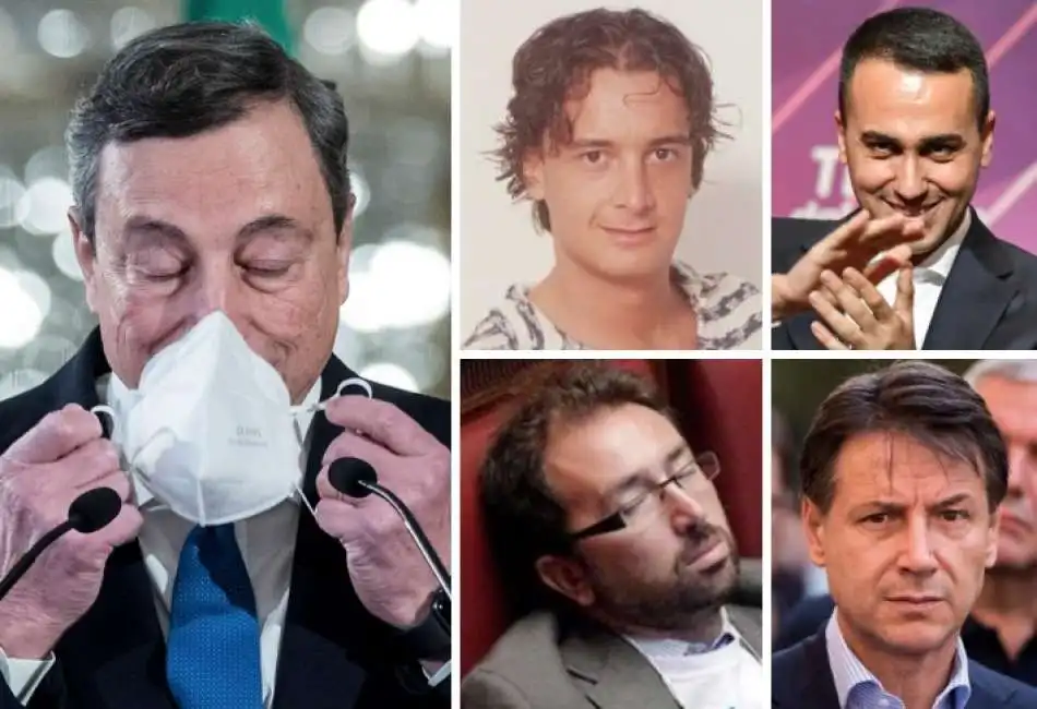 mario draghi rocco casalino luigi di maio giuseppe conte alfonso bonafede