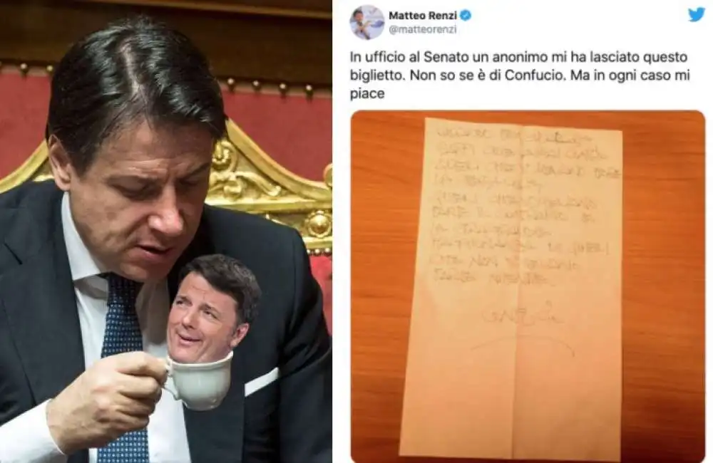 matteo renzi giuseppe conte