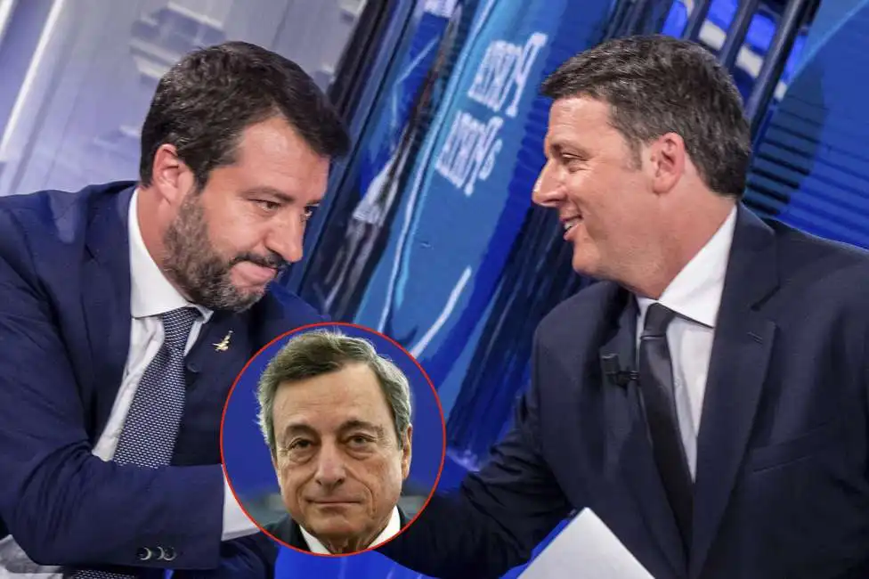 matteo renzi salvini mario draghi