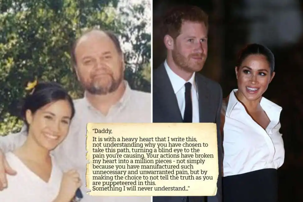 meghan markle thomas markle lettera