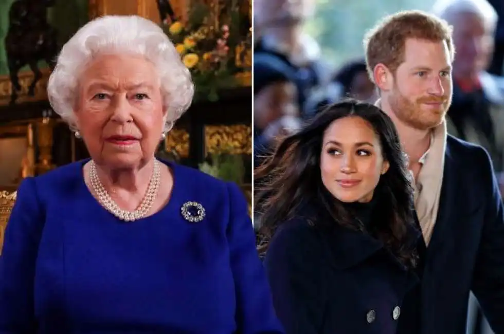 regina elisabetta meghan markle principe harry