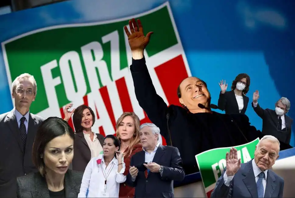 silvio berlusconi nicolo ghedini stefania prestigiacomo mara carfagna anna maria bernini antonio tajani licia ronzulli gianni letta renato brunetta maria stella gelmini