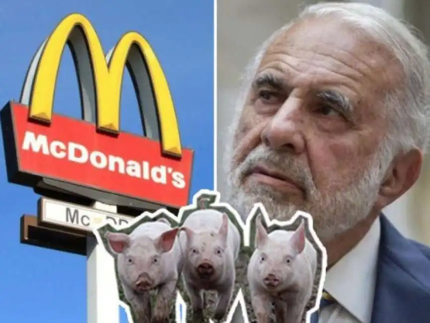 battaglia dentro mcdonald sulla pelle dei maiali