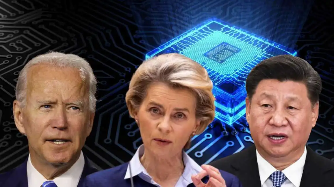 biden von der leyn xi jinping microchip usa eu cina 