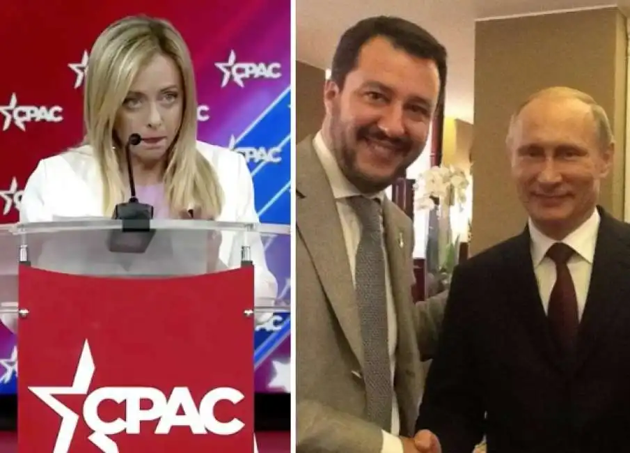 giorgia meloni vladimir putin matteo salvini 