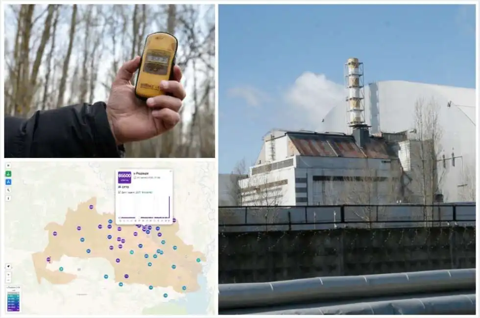 il livello di radiazioni a chernobyl