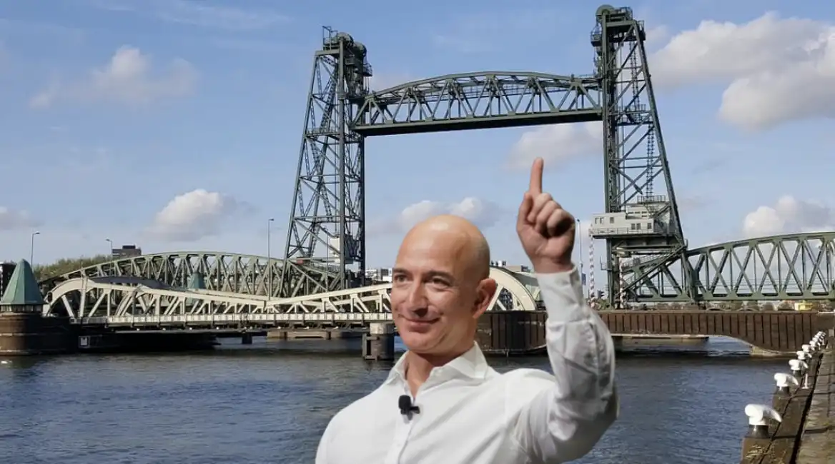 jeff bezos koningshaven de hef rotterdam