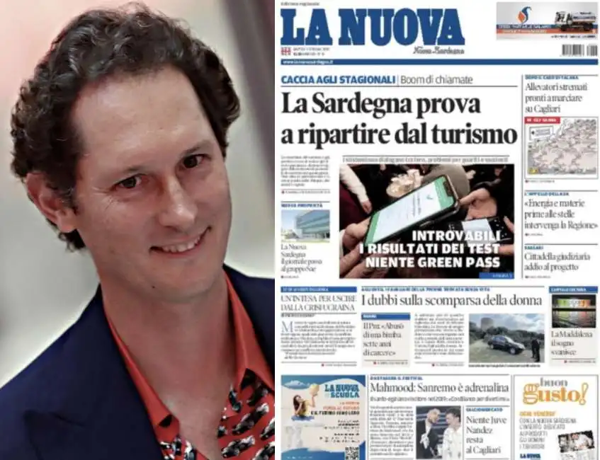 john elkann la nuova sardegna