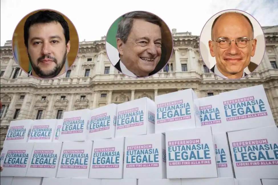 matteo salvini enrico letta mario draghi eutanasia legale