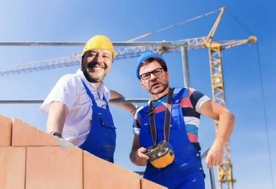 matteo salvini giancarlo giorgetti superbonus edilizia 