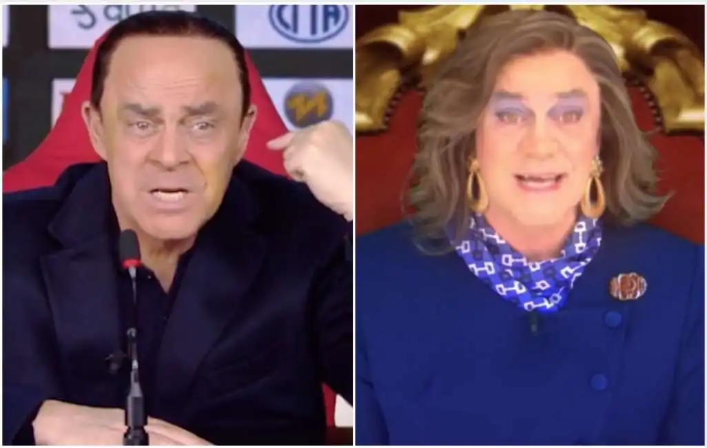 maurizio crozza in versione berlusconi e casellati