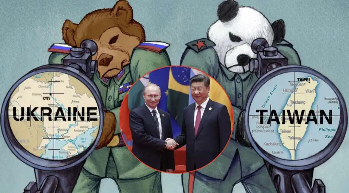 russia cina ucraina taiwan vladimir putin xi jinping 