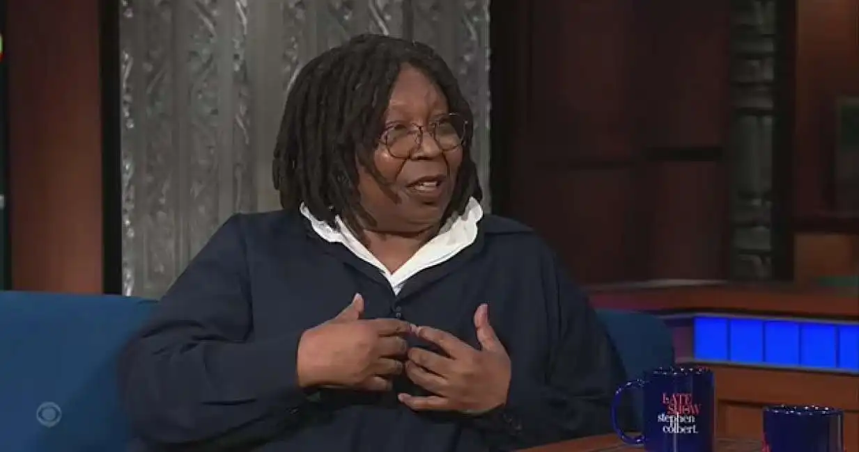 whoopi goldberg al late show