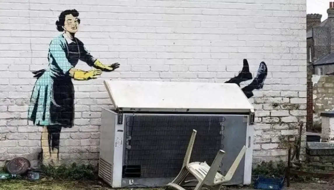 banksy murale san valentino violenza domestica