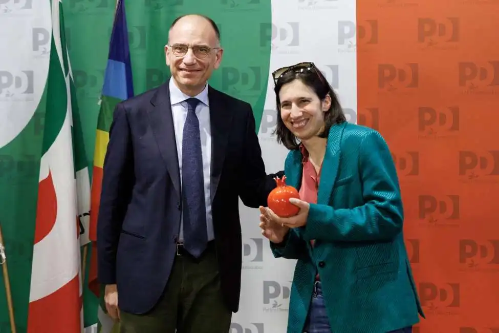 enrico letta elly schlein melagrana