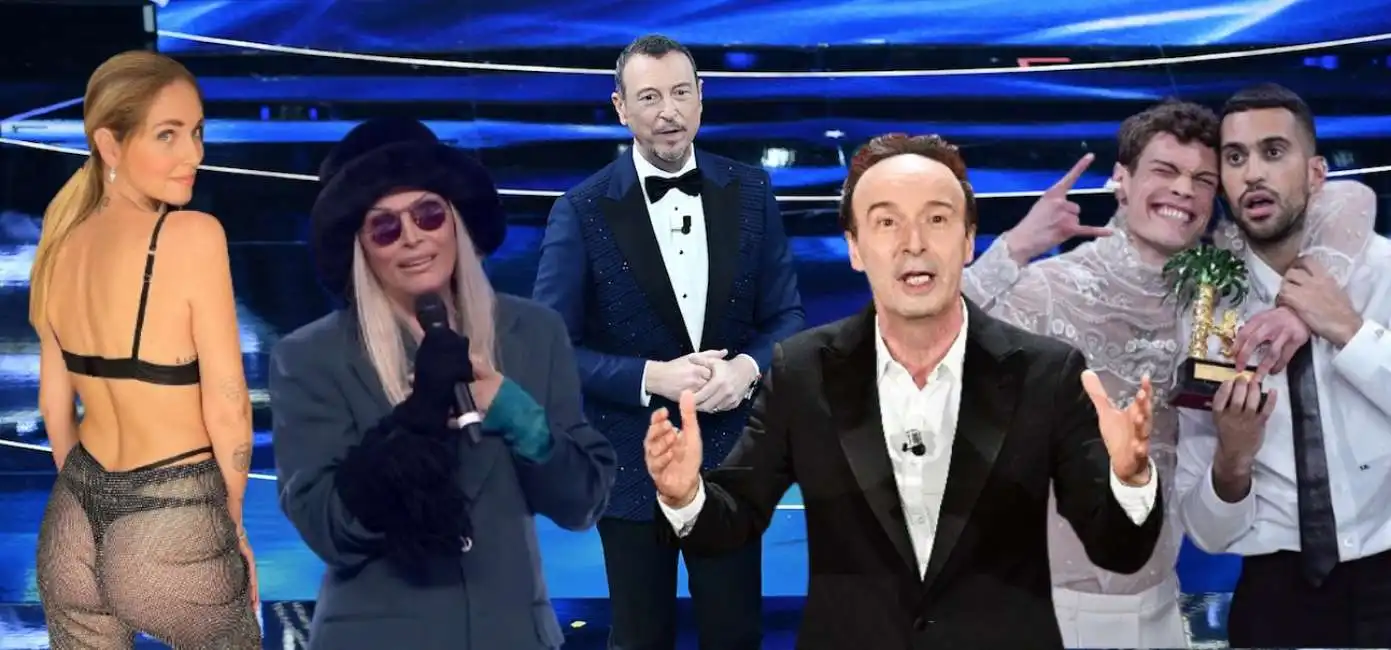 festival di sanremo chiara ferragni anna oxa roberto benigni amadeus 