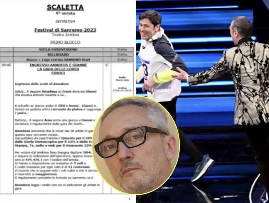 gianluca nicoletti scaletta sanremo 