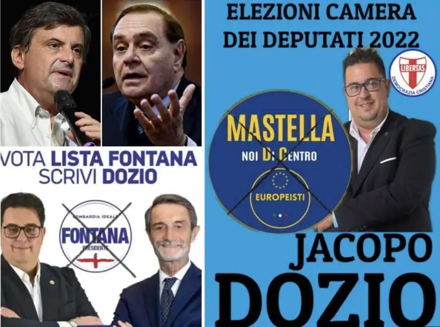 jacopo dozio clemente mastella carlo calenda attilio fontana