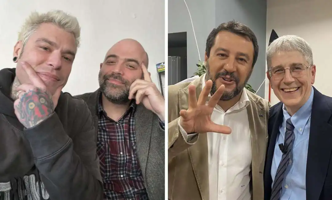 matteo salvini mario giordano fedez roberto saviano