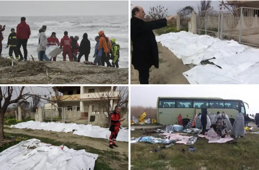 migranti naufragio steccato di cutro crotone calabria