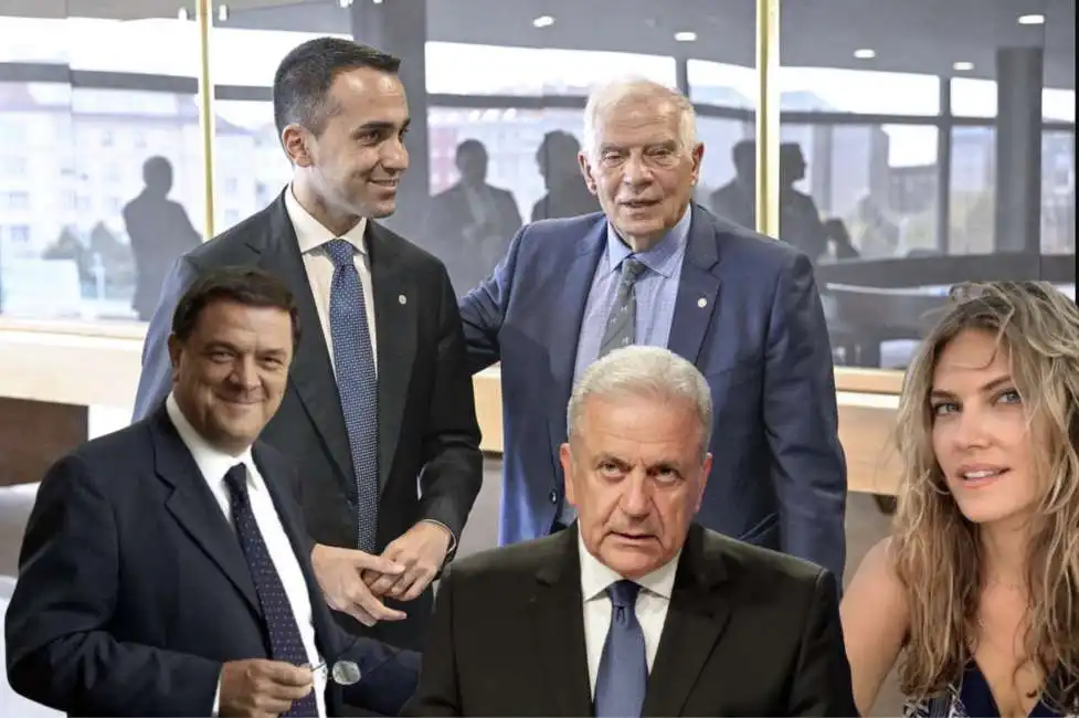 pier antonio panzeri luigi di maio josep borrel dimitri avramopoulos eva kaili 